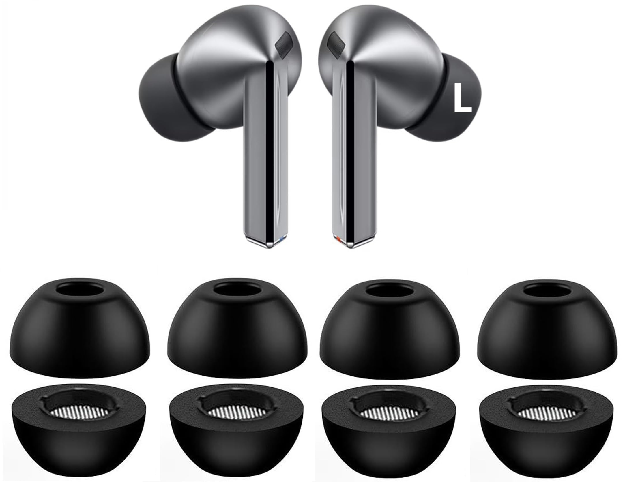 Amazon.com: Foam Ear Tips Replacement for Galaxy Buds 3 Pro Ear
